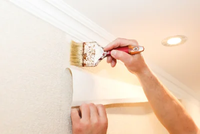 Pose de papier peint aux Goulles — revêtements muraux et toiles de verre